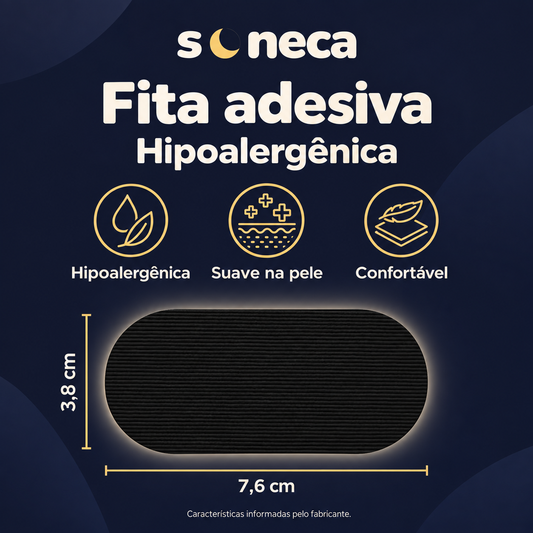 Fita adesiva hipoalergênica Soneca — 7,6 x 3,8 cm